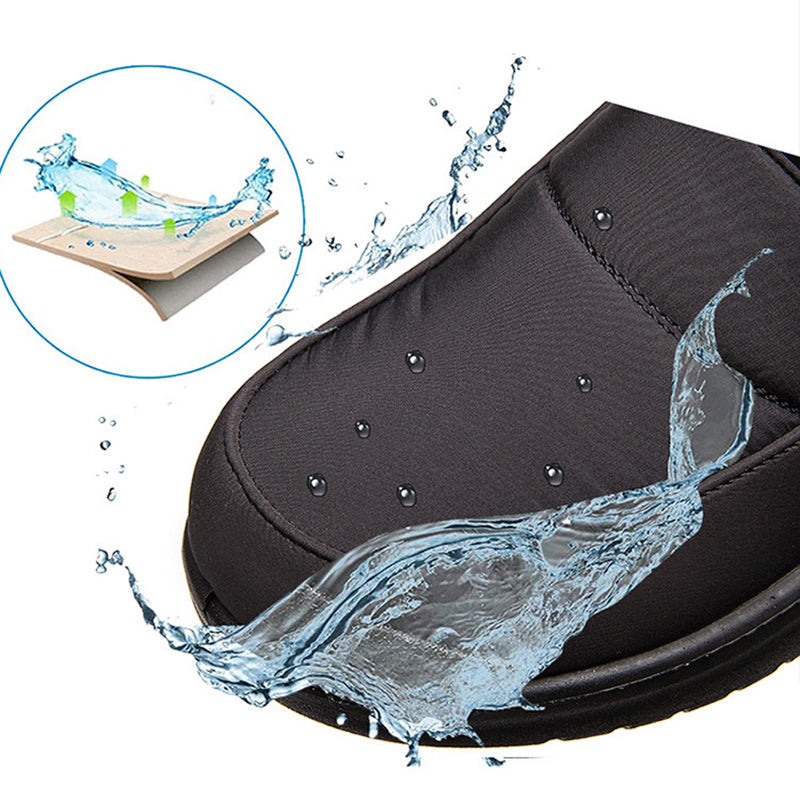 Women's warm lined flat snow boots, view 6 - MRSLM