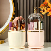 clear makeup brush holder with lid - MRSLM