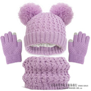 Kids' hat scarf gloves set, view 17 - MRSLM