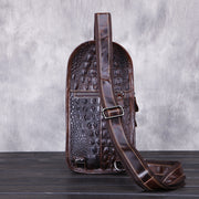 men's waxed cowhide satchel, view 2 - MRSLM