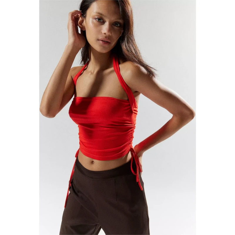 halter crop top, view 14 - MRSLM