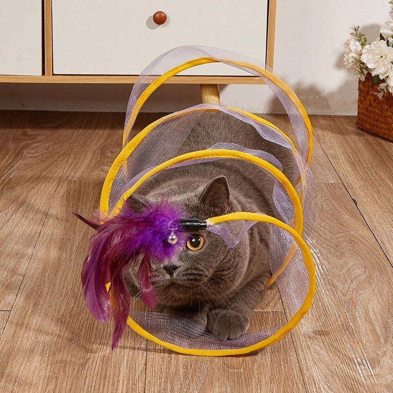 interactive s-spring cat tunnel, view 6 - MRSLM