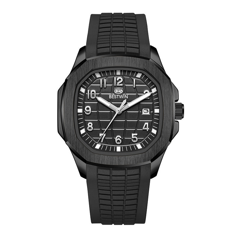 men's silicone strap sports watch, view 10 - MRSLM