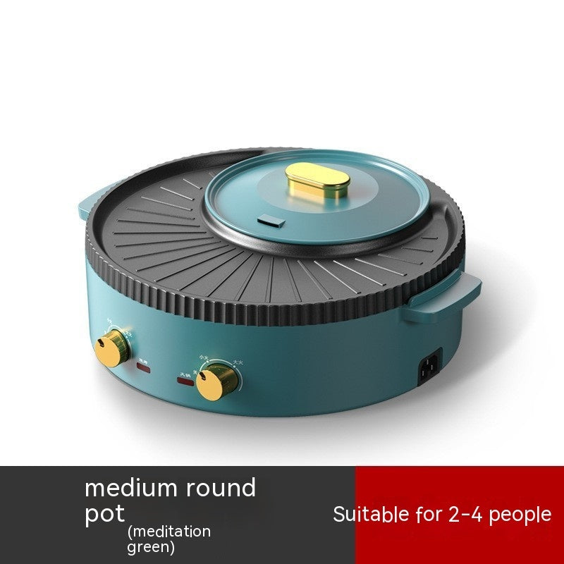 multi-function hot pot and barbecue one-piece pot, view 7 - MRSLM