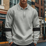 men's long-sleeved polo shirt, view 6 - MRSLM