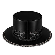 Punk skull black top hat, view 7 - MRSLM