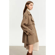women's mid-length wool coat, view 8 - MRSLM