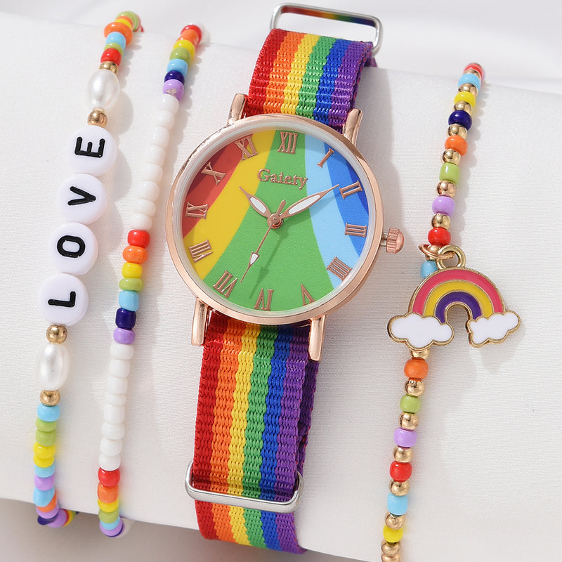 rainbow quartz women's wristwatch, view 3 - MRSLM