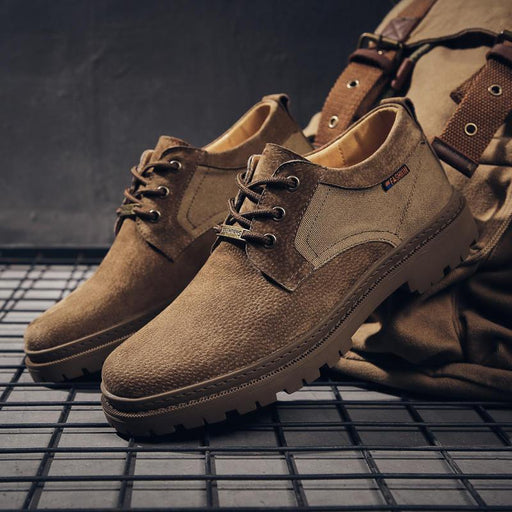 men's casual leather ankle boots - MRSLM