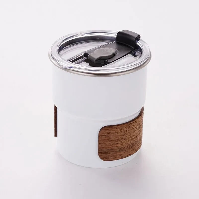 portable stainless steel camping coffee mug, view 2 - MRSLM