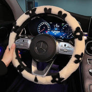 Plush winter car steering wheel cover, view 4 - MRSLM