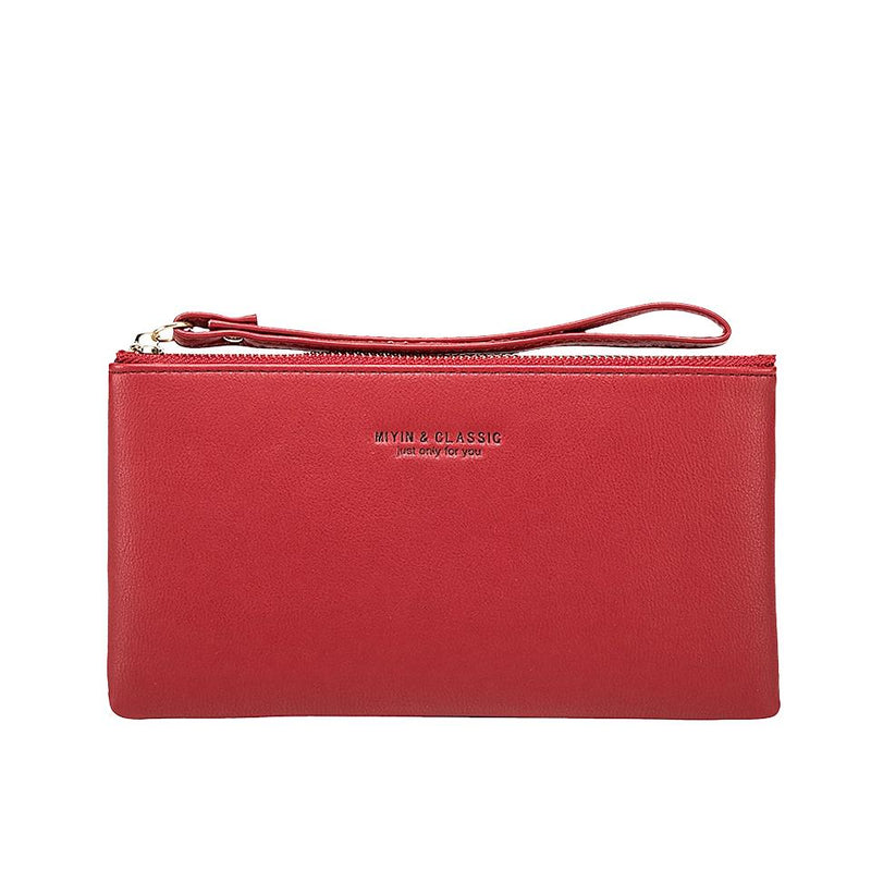 long pu leather zipper wallet, view 4 - MRSLM