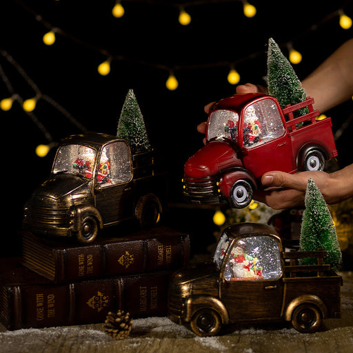 Christmas car crystal ball ornament - MRSLM