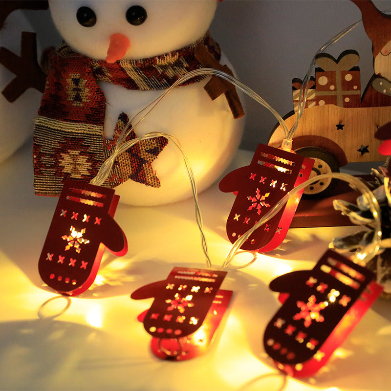 Christmas LED String Lights Santa Claus Elk Snowman Ornament Decorations