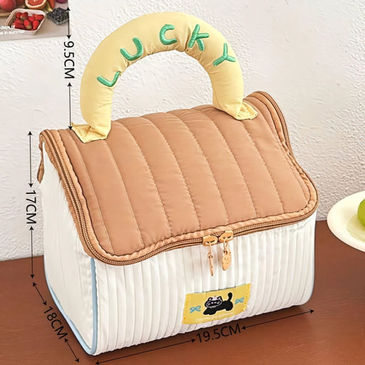 large capacity travel makeup bag, view 4 - MRSLM
