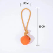 rubber drawstring dog chew stick, view 3 - MRSLM