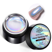 holographic metallic nail gel - MRSLM