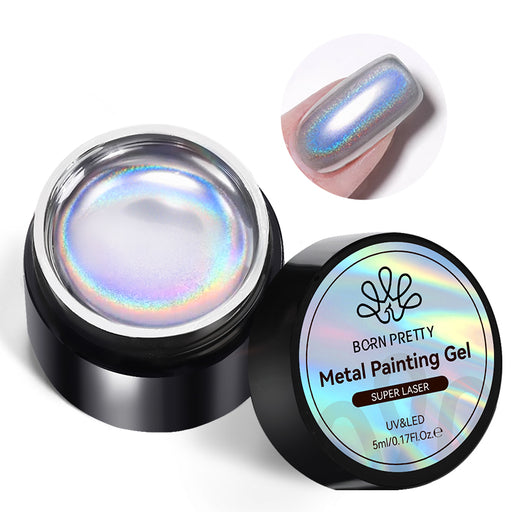 holographic metallic nail gel - MRSLM