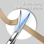 extra fine curved blade cuticle scissors, view 4 - MRSLM