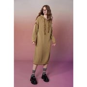 plus size hoodie knitted dress, view 7 - MRSLM