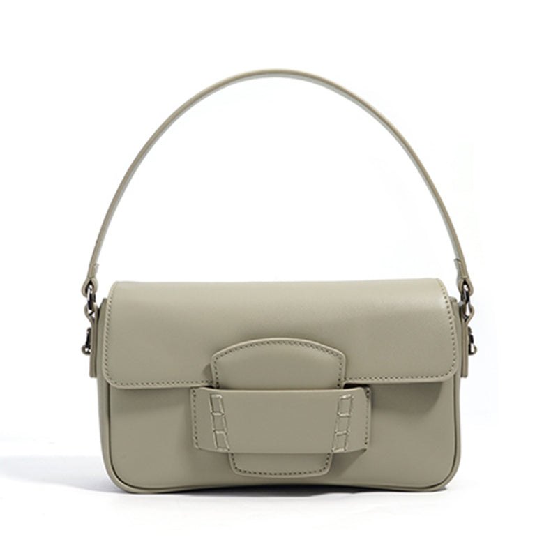 genuine leather crossbody handbag, view 9 - MRSLM