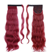 blonde wavy clip-in ponytail extension, view 8 - MRSLM
