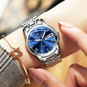 three needle steel quartz watch, view 8 - MRSLM