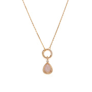 orange moonlight silver pendant, view 6 - MRSLM