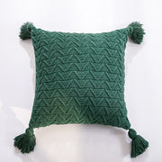 chenille knitted pillow cover, view 2 - MRSLM