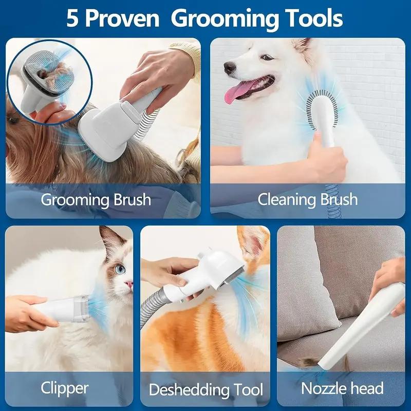 pet grooming vacuum kit, view 7 - MRSLM