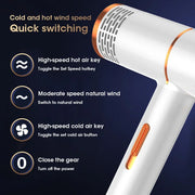 professional infrared anion hair dryer, view 6 - MRSLM