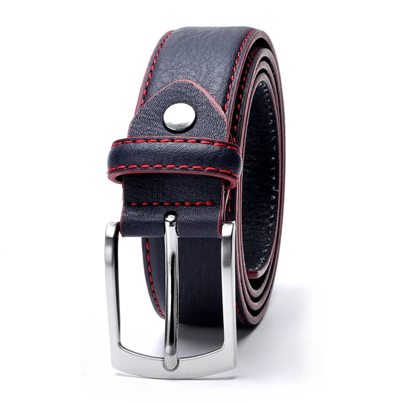 men's casual bonded leather belt, view 4 - MRSLM