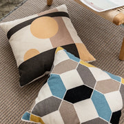 geometric embroidered cushion cover, view 10 - MRSLM