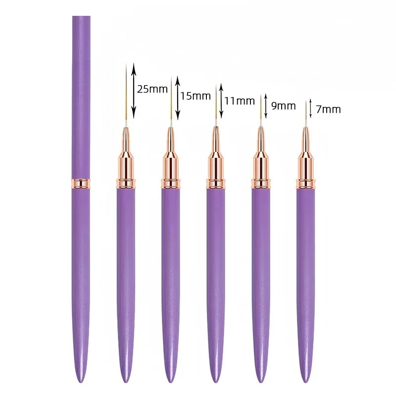 nail art liner brush set, view 3 - MRSLM