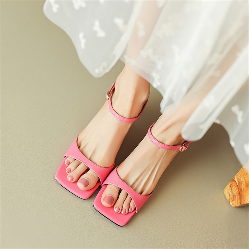leather mule sandals, view 6 - MRSLM