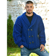 Men's vintage knitted cardigan sweater, view 2 - MRSLM
