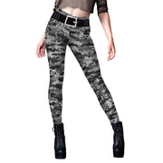 Women's camouflage digital print sweatpants, view 3 - MRSLM