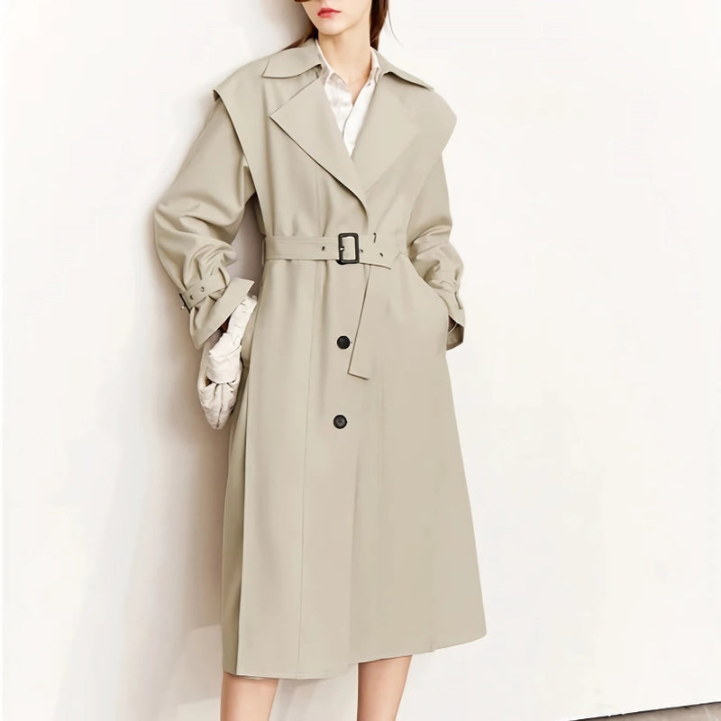 minimalist long trench coat - MRSLM
