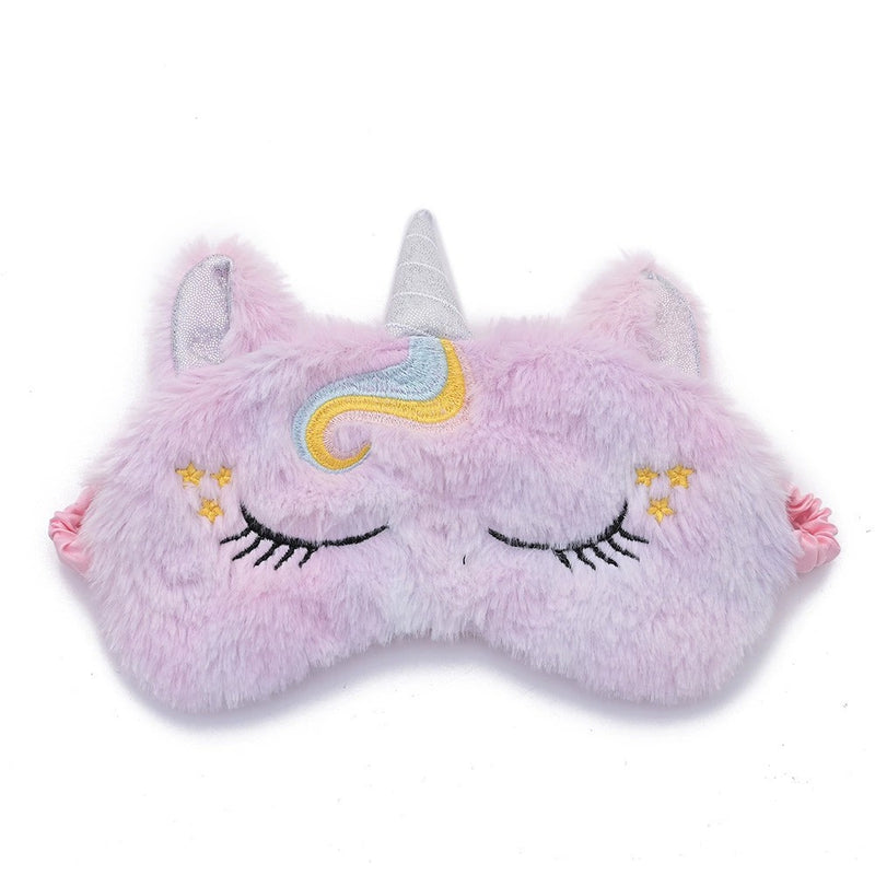 Cute Glitter Unicorn Plush Eye Mask