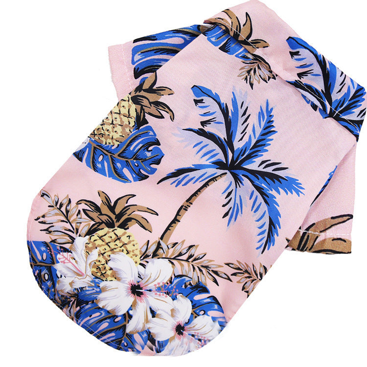 hawaiian summer breeze dog t-shirt, view 14 - MRSLM