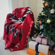 christmas tree knitted blanket - MRSLM