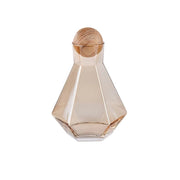 Glass carafe set with wood lid, view 7 - MRSLM