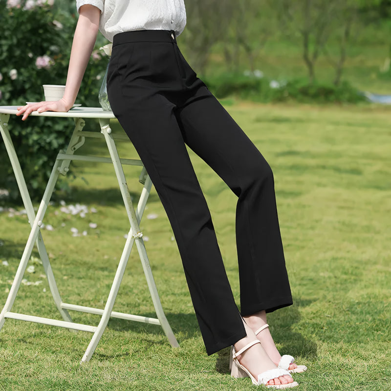 black boot cut trousers - MRSLM