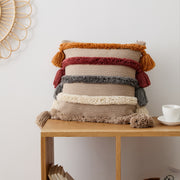 bohemian tufted cushion cover, view 6 - MRSLM