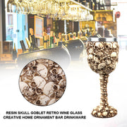 skull wine glass, view 2 - MRSLM