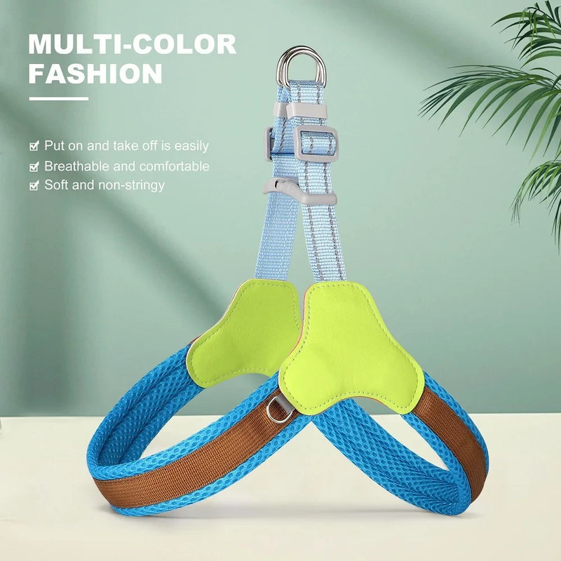 reflective mesh nylon dog harness, view 4 - MRSLM
