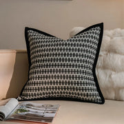 nordic geometric jacquard cushion cover, view 7 - MRSLM