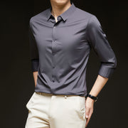 Business slim fit casual shirt, view 3 - MRSLM