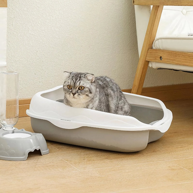 semi-closed spatter-proof cat litter box, view 3 - MRSLM