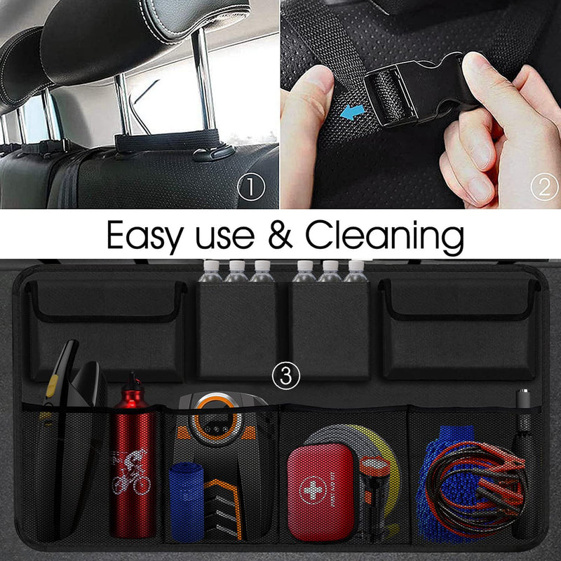 hanging car trunk organizer, view 5 - MRSLM
